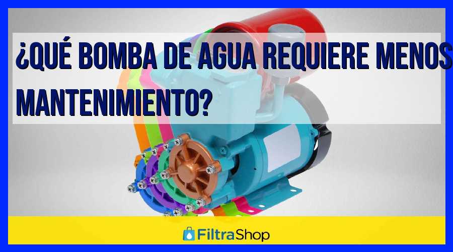 Descubre la Bomba de Agua que Requiere Menos Mantenimiento